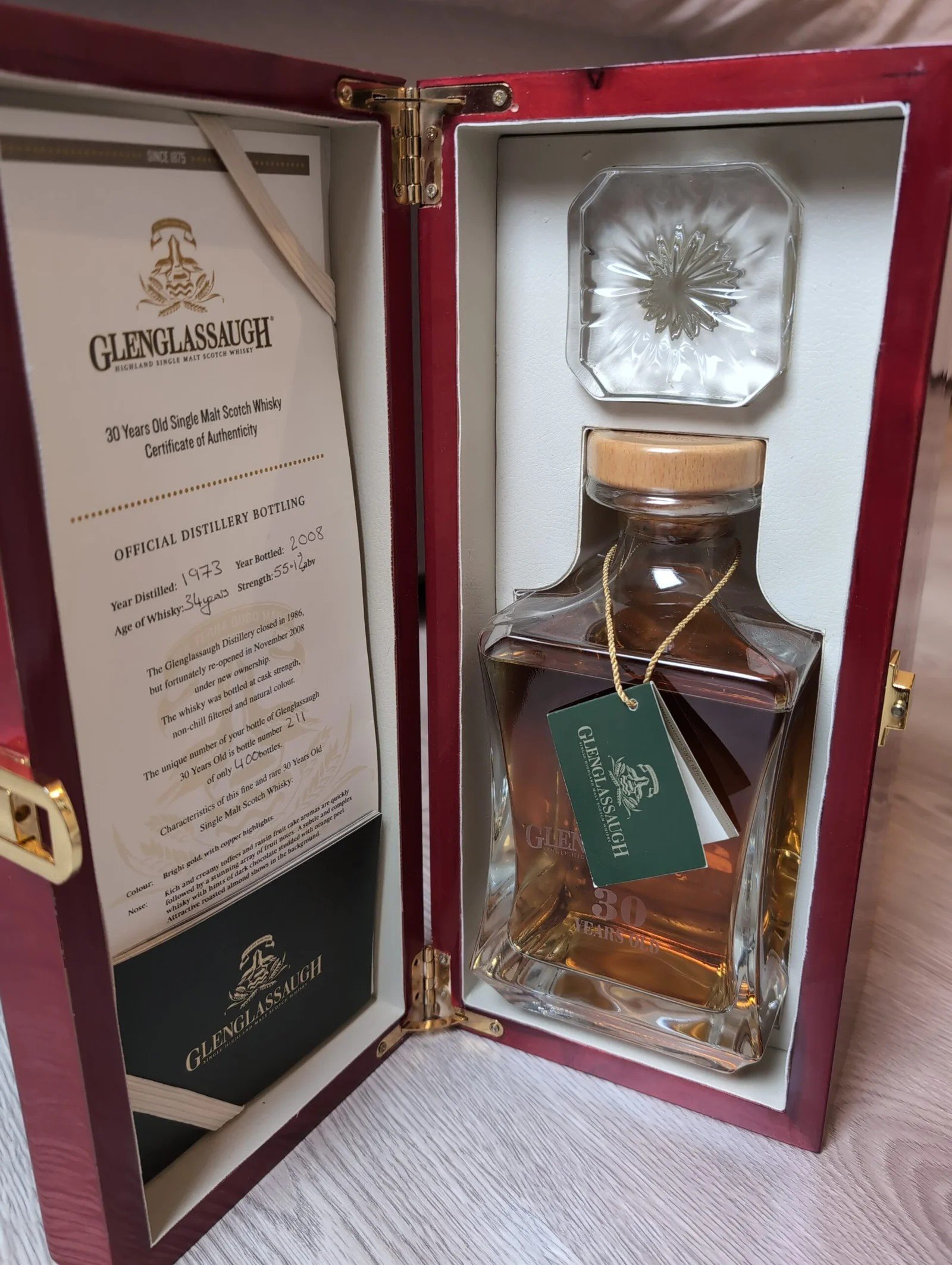 Glenglassaugh 1973 With Box And Certificate 1973 With Box And Certificate