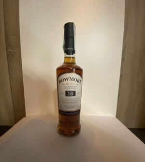 Photo of whisky bottle taken with artificial lighting
