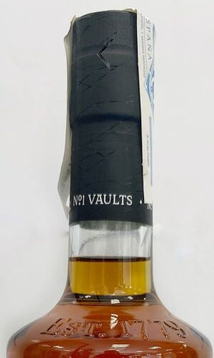 Close-up of bottle fill level